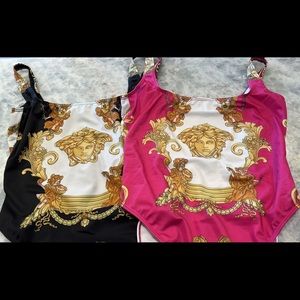 Versace one piece bathing suit